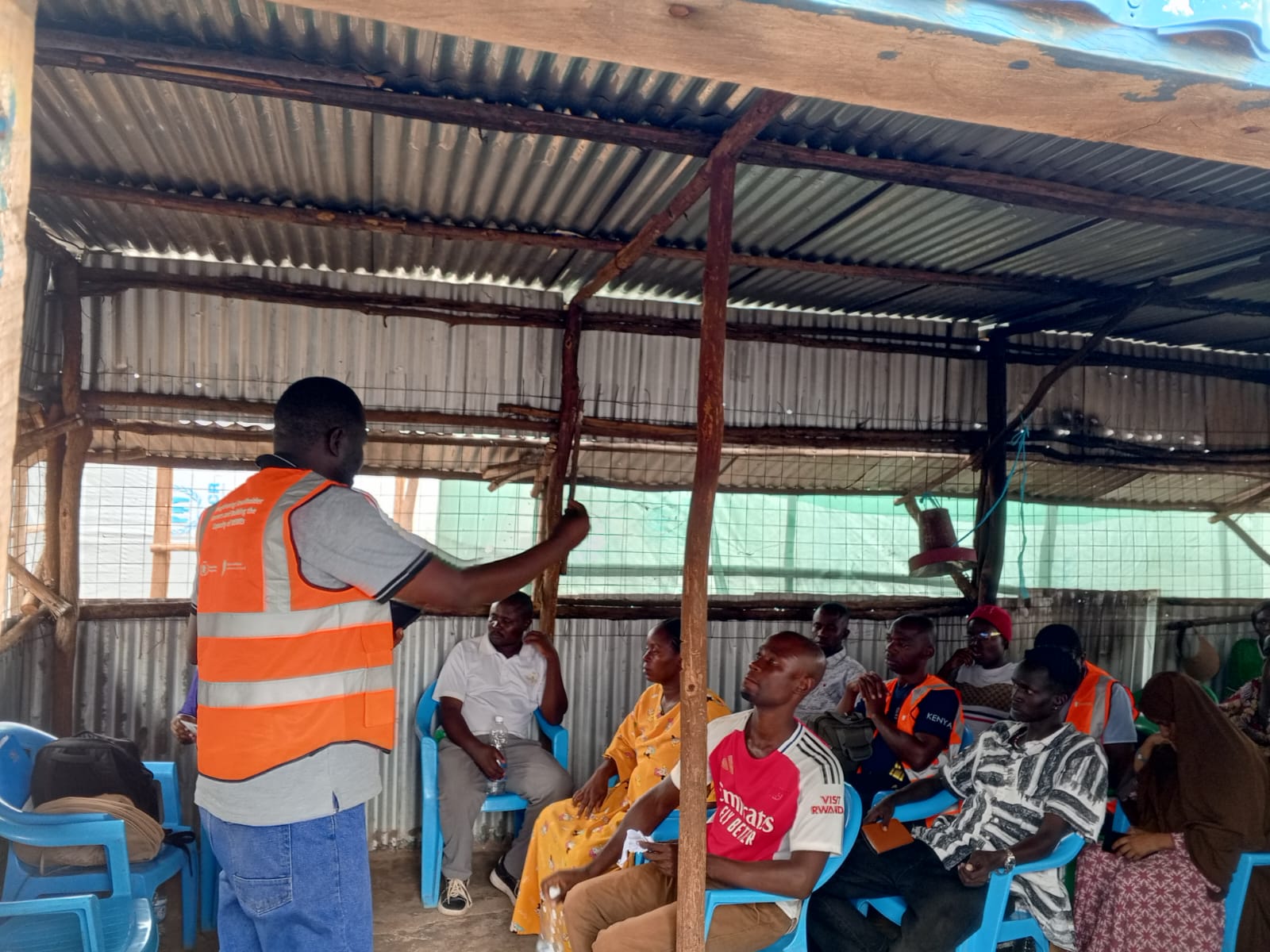 Farmer training session